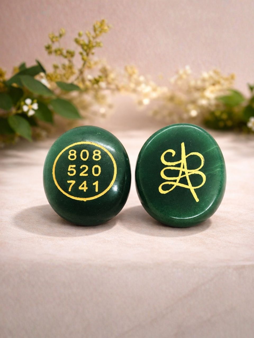 Green Aventurine Zibu Coin 2