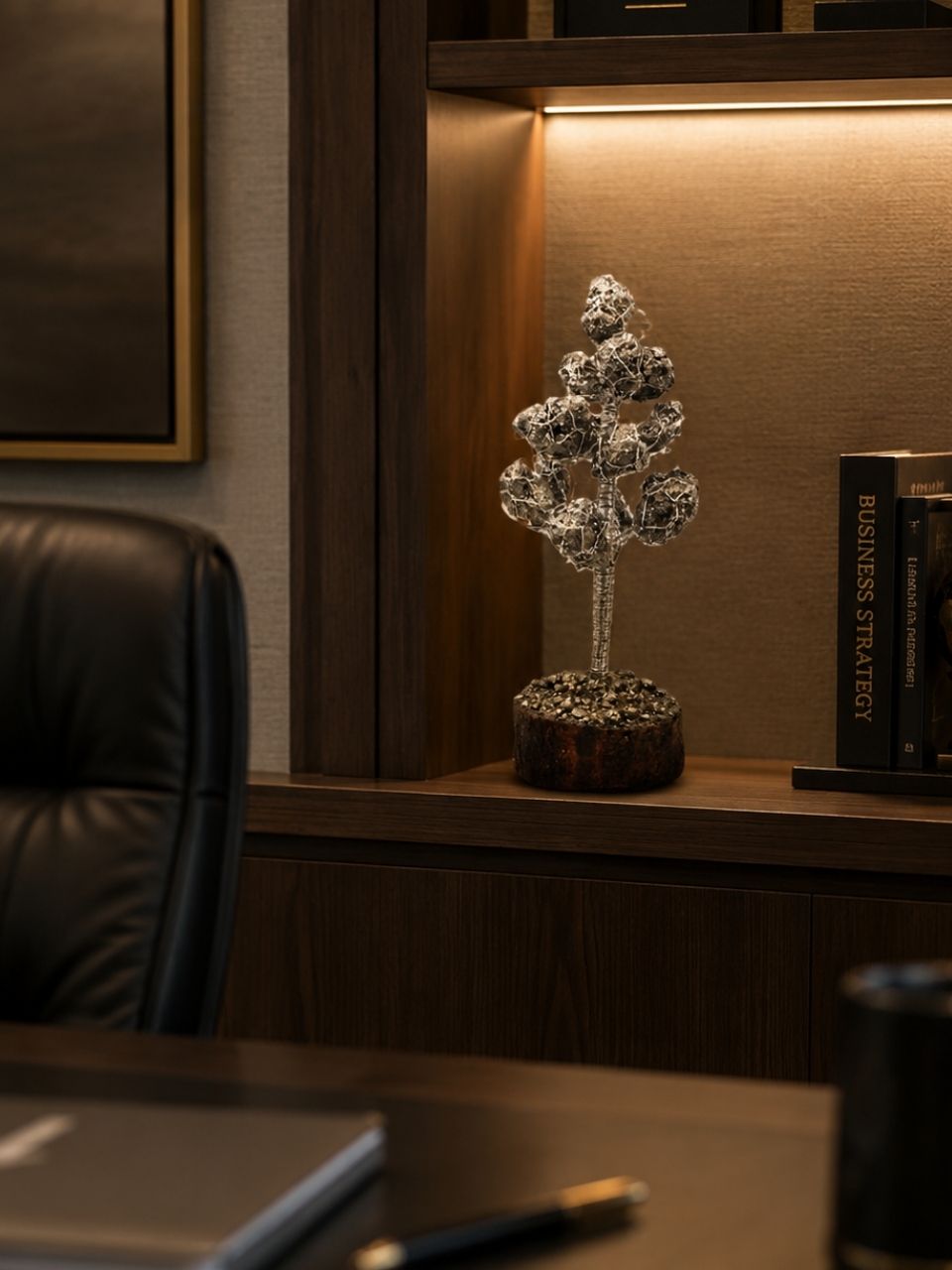 Pyrite Cluster Tree (15 Beads)