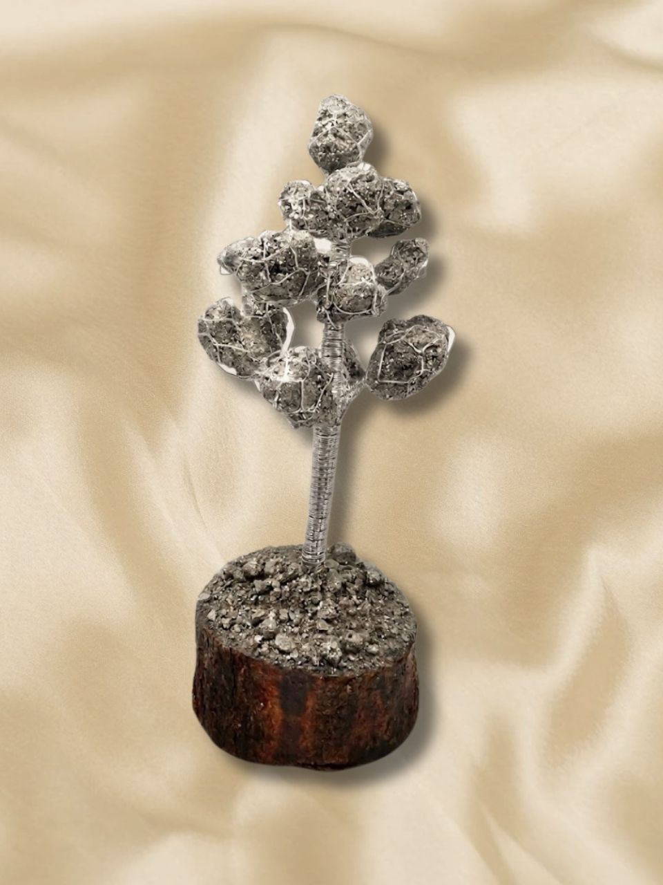 Pyrite Cluster Tree (15 Beads)