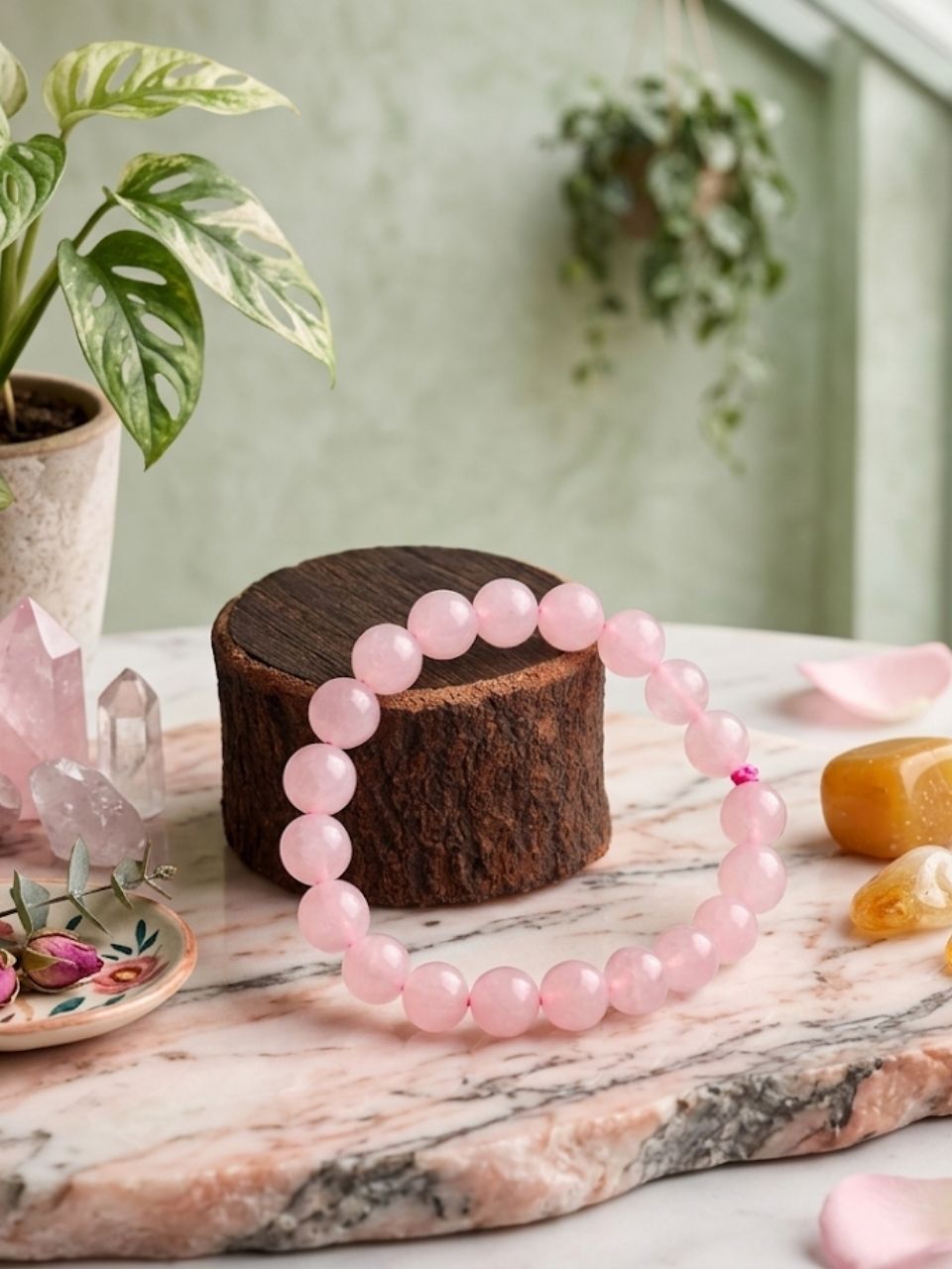 Rose Quartz Bracelet (Simple) 2